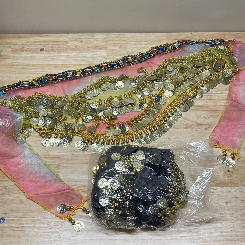 Pair of belly dancing skirts